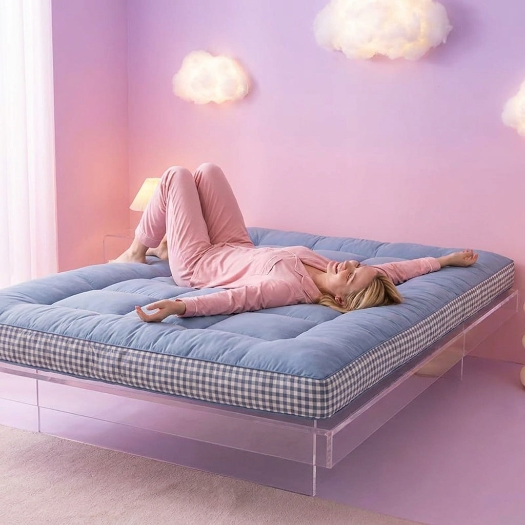 Thick Quilted Mattress Topper – Soft Fluffy Mattress Pad – image 3