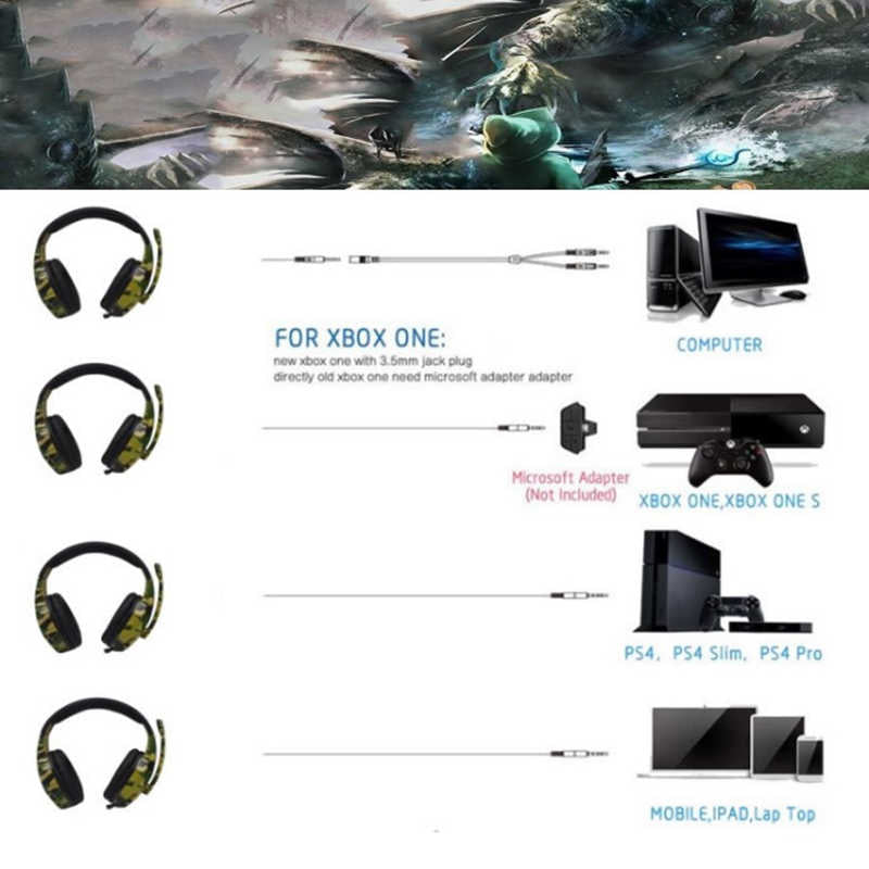 Camouflage Deep Bass Gaming Headset – image 3