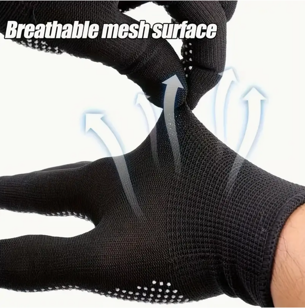 Dotted Grip Gloves – Anti-Slip Gloves for Cycling, Camping & Fishing