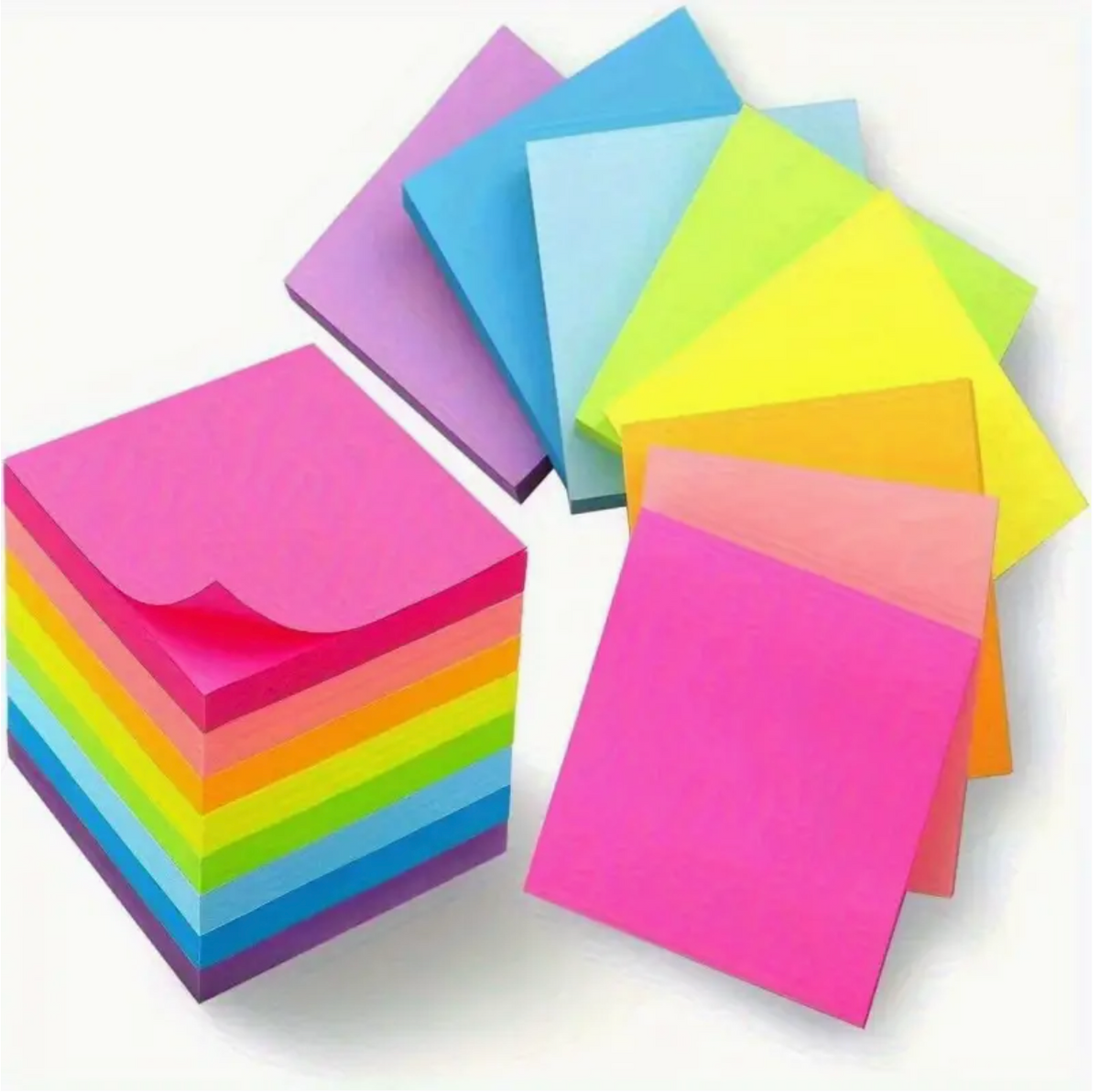 Sticky Notes – 100 Sheet Neon Colour Set