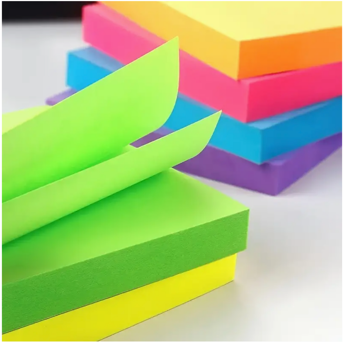 Sticky Notes – 100 Sheet Neon Colour Set