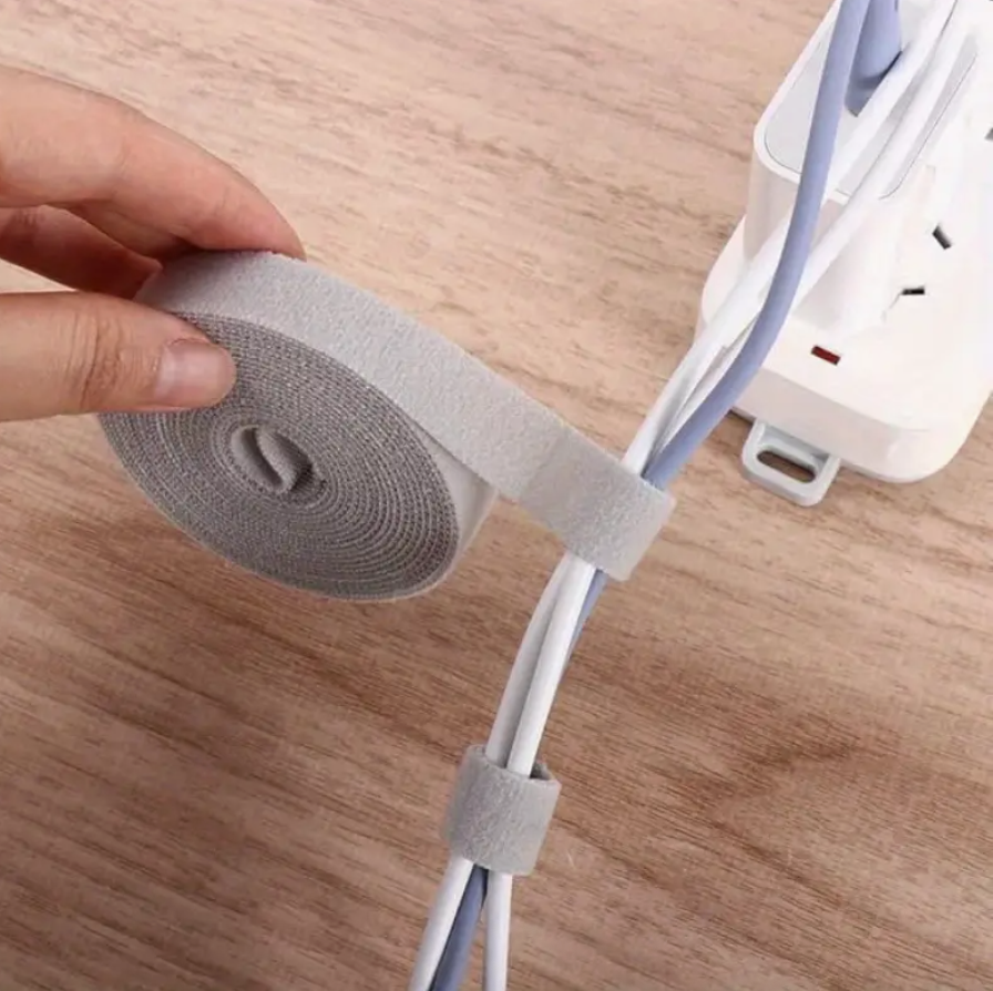 Cable Tidy Tape Roll – Reusable Wire Wrap for Cable Management