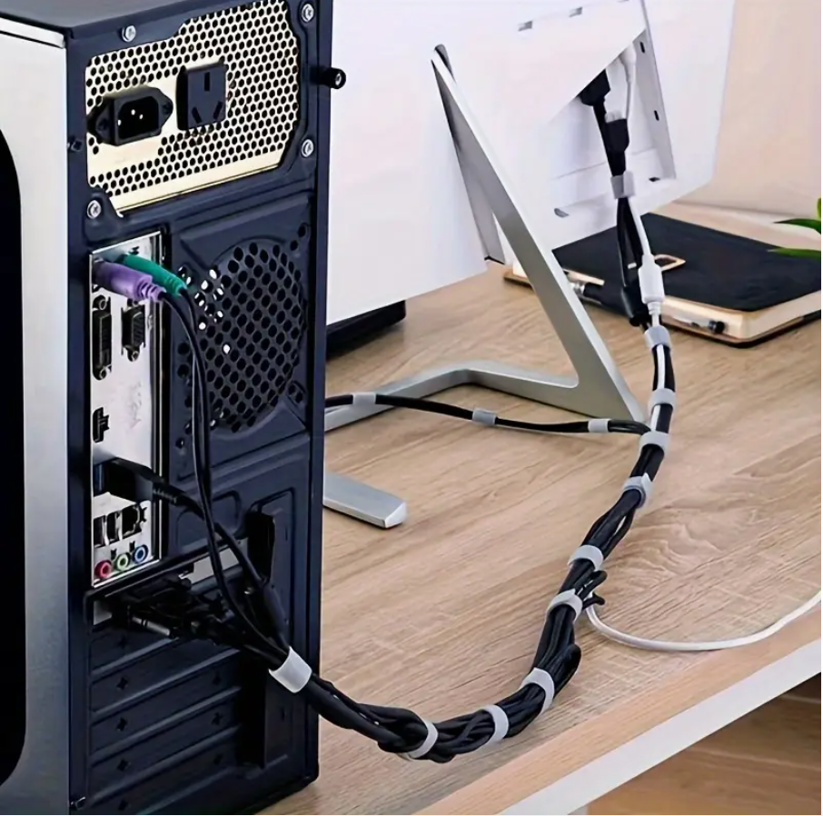 Cable Tidy Tape Roll – Reusable Wire Wrap for Cable Management