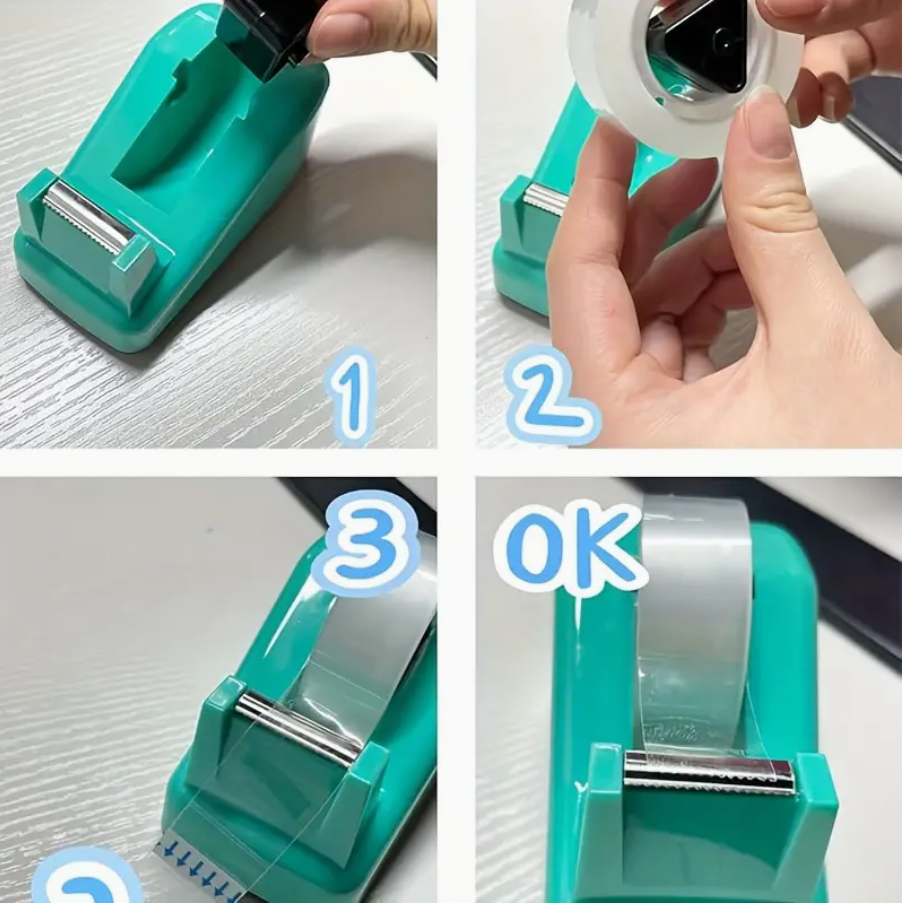 Tape Dispenser – Anti-Slip Desktop Tape Holder for Office & Home