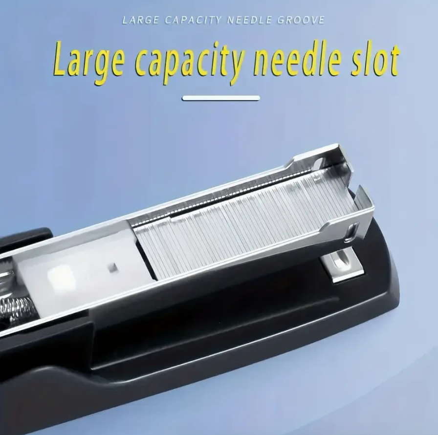 Stapler No. 275 with 10 Boxes of Staples – Black Desk Stapler