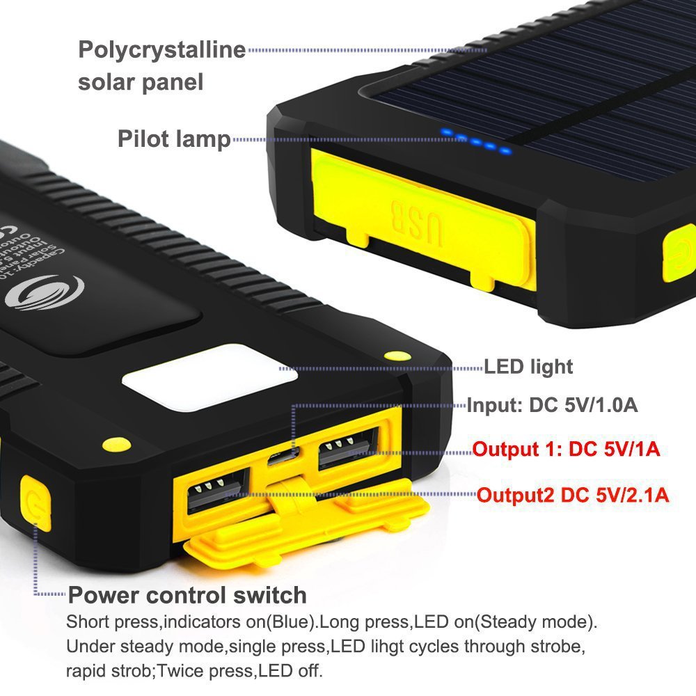 Ultra-Thin Solar Phone Charger with Camping Light – image 5