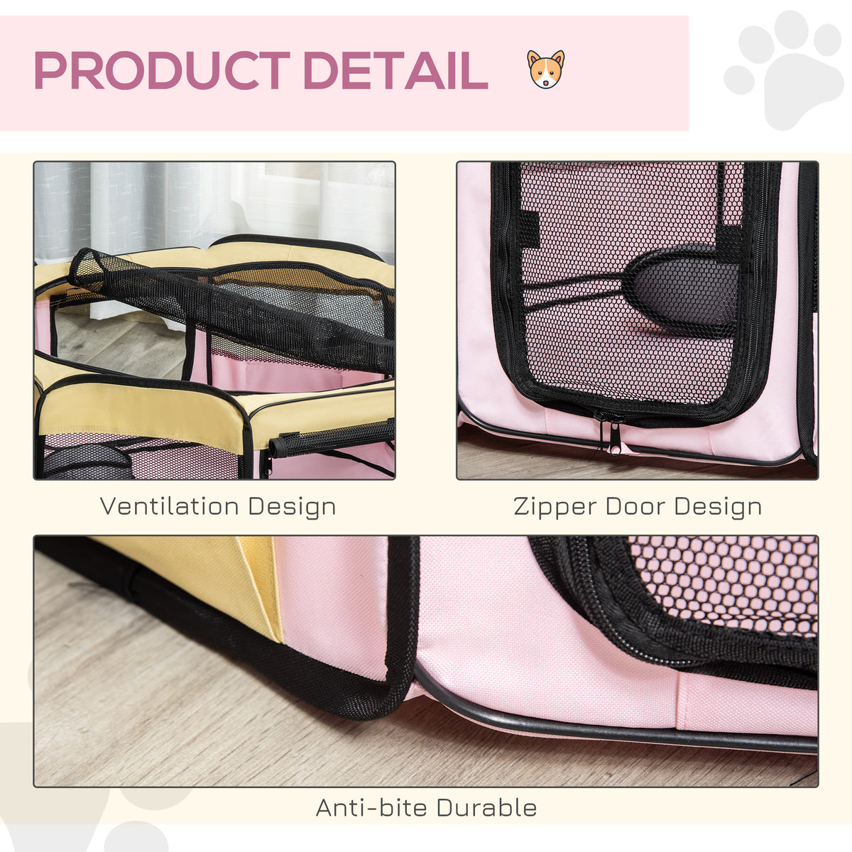 Fabric Pet Whelping Box & Playpen – image 6