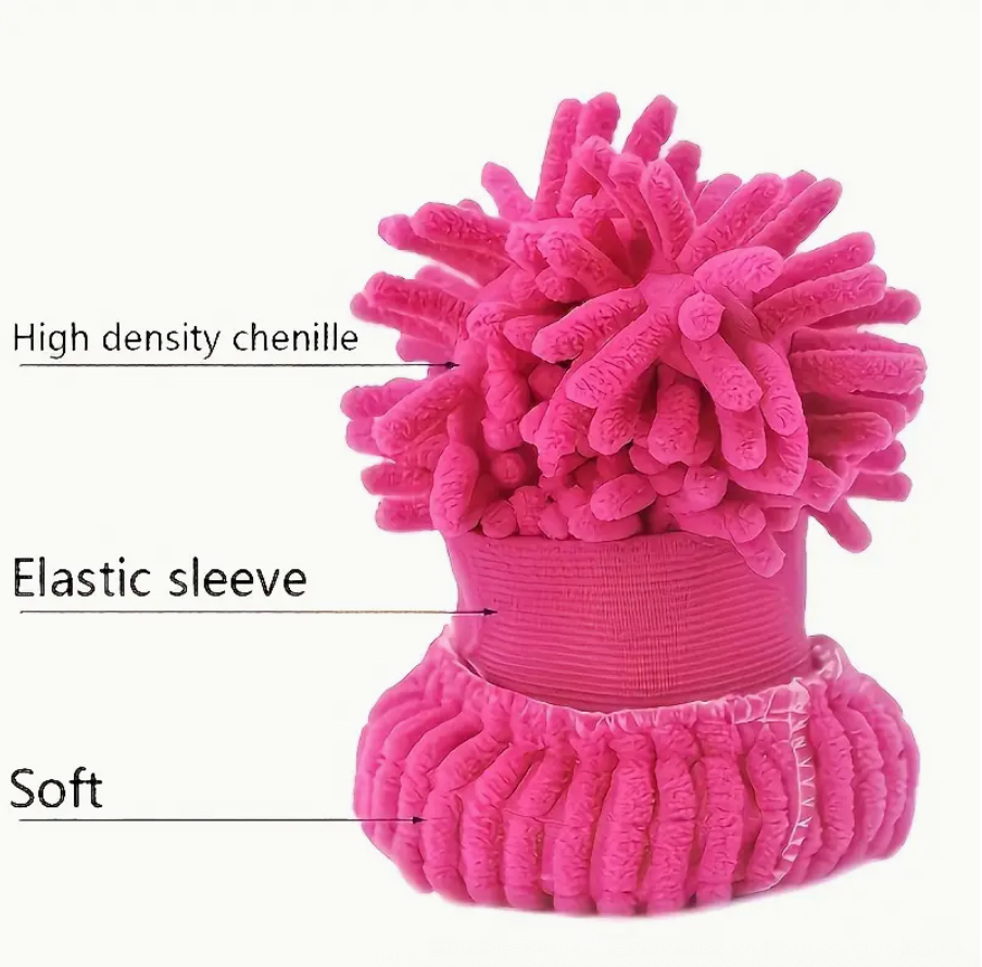 Microfibre Car Wash Mitt – Soft Cleaning Glove with Elastic Cuff