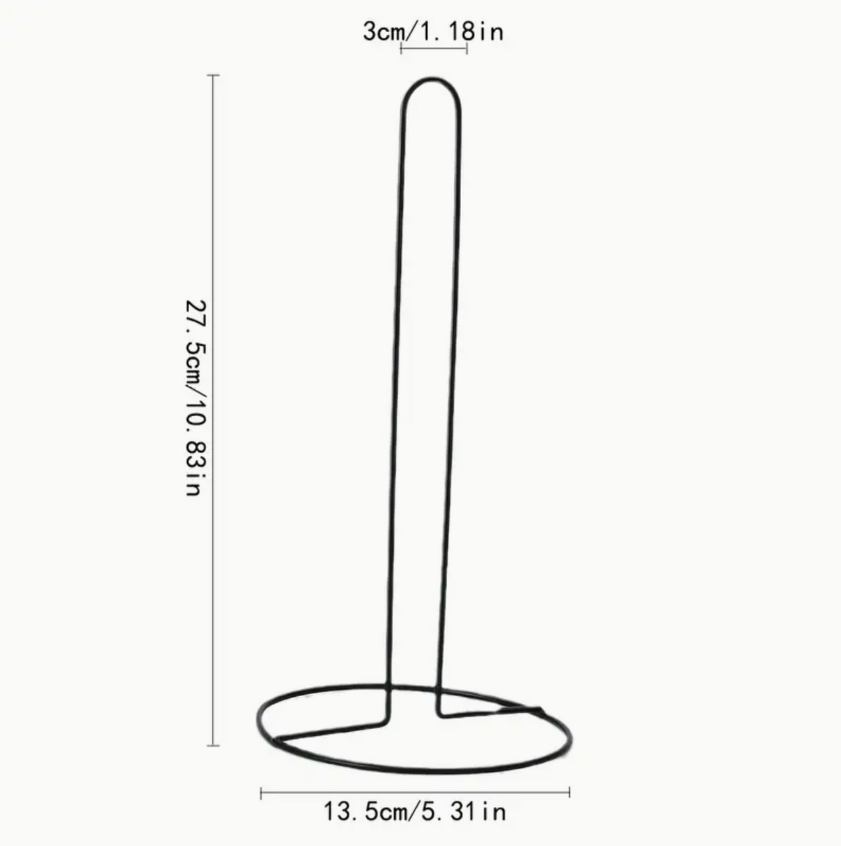 Paper Towel Holder – Heavy-Duty Iron Countertop Kitchen Roll Stand
