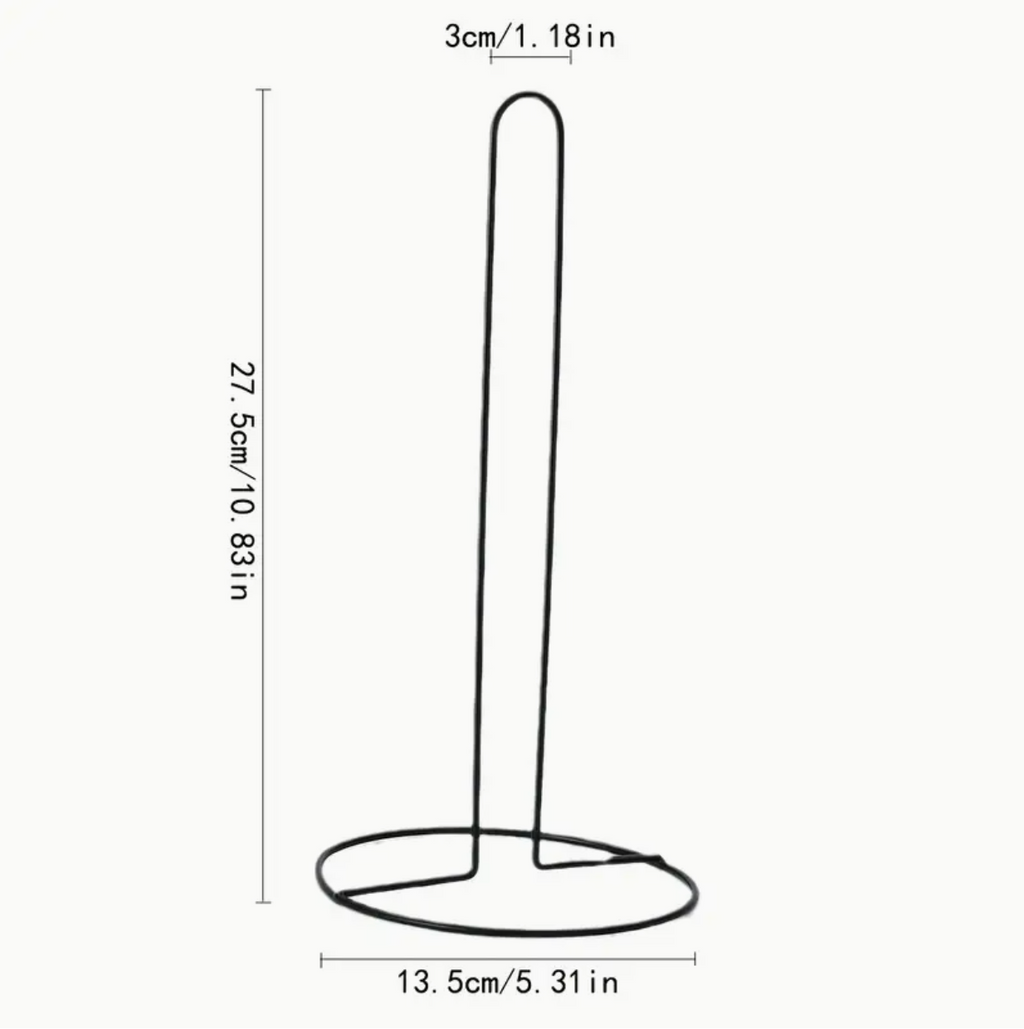 Paper Towel Holder – Heavy-Duty Iron Countertop Kitchen Roll Stand