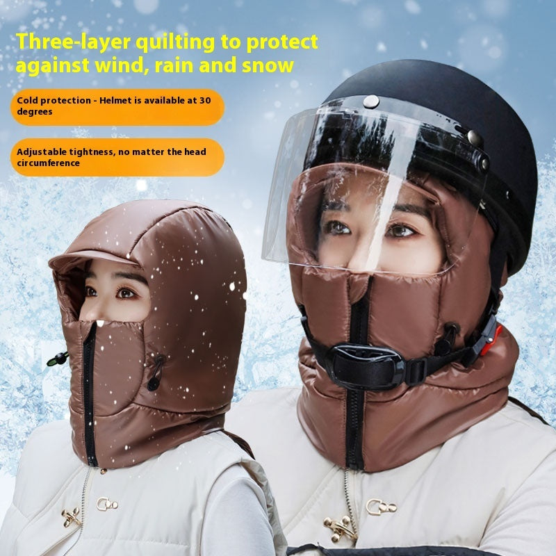 Women's Winter Warm Hat with Ear Protection & Scarf – image 5