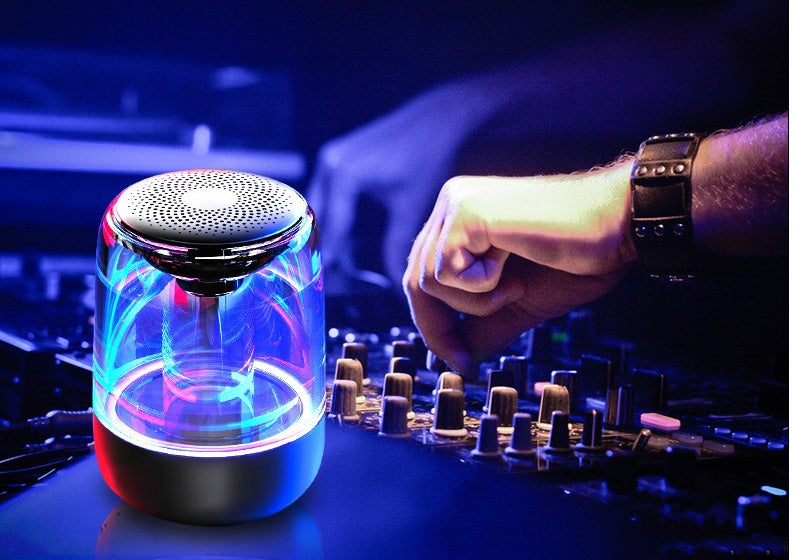 Portable Bluetooth Speaker with LED Light