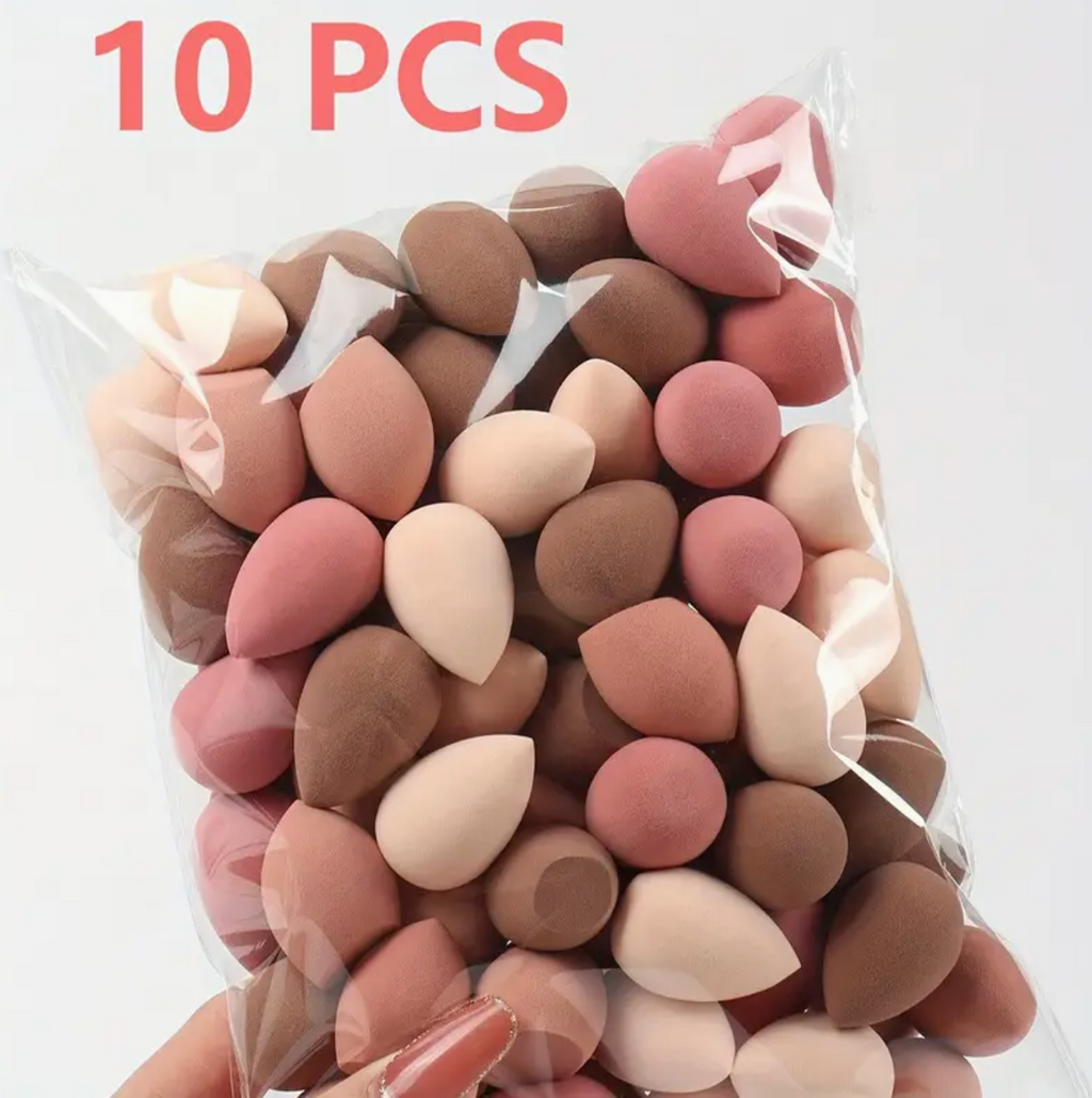 Mini Makeup Sponges – Pack of 10, Wet & Dry Use