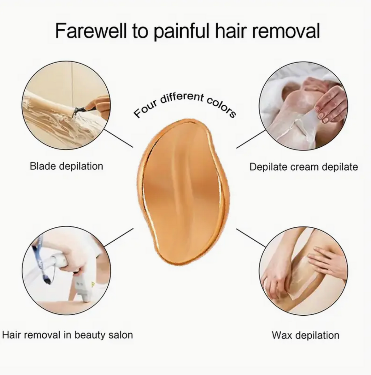 Crystal Hair Eraser – Reusable Exfoliating Hair Removal Pad