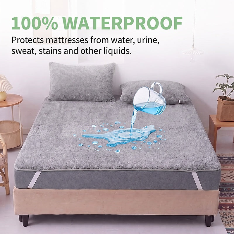 Mattress Protector with Elastic Straps – Soft Breathable Bed Cover – image 6