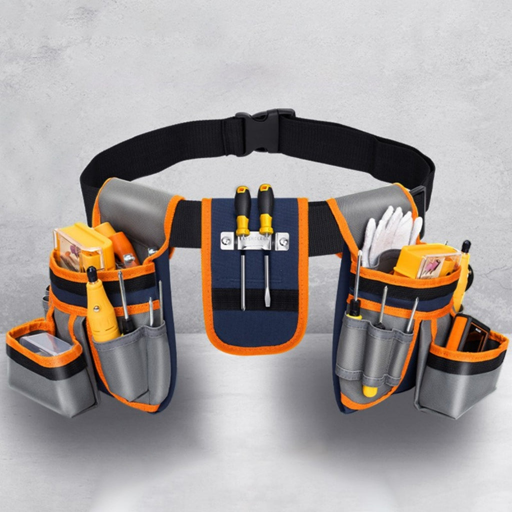 Double Tool Belt Pouch 12 Pocket Heavy Duty Joiners – image 4