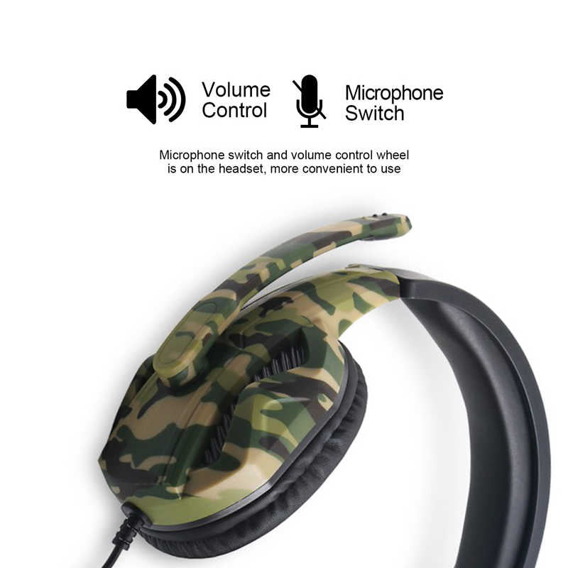 Camouflage Deep Bass Gaming Headset – image 4