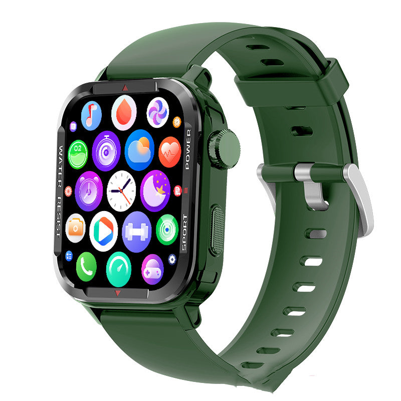 Bluetooth Sports Smartwatch – 1.85" Touchscreen with Metal Crown – image 3