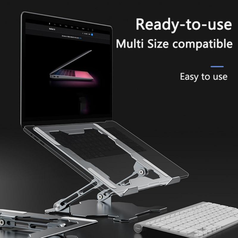 Adjustable Aluminum Laptop Stand – Ergonomic Riser