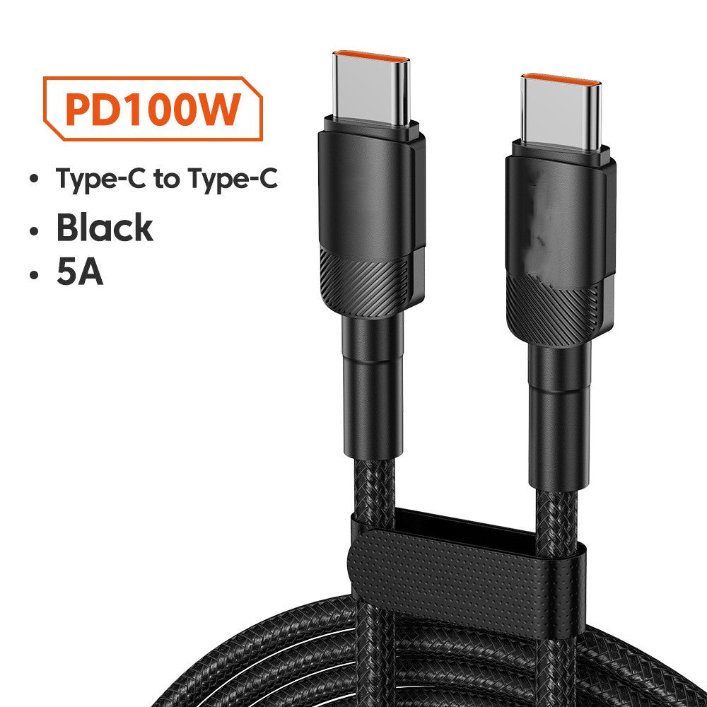 100W Fast Charging Braided USB-C Cable – image 6