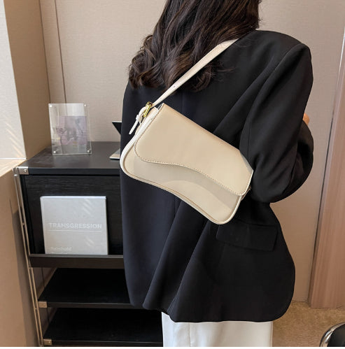 Fashion Simple New Flip Magnetic Buckle Shoulder Bag – image 11