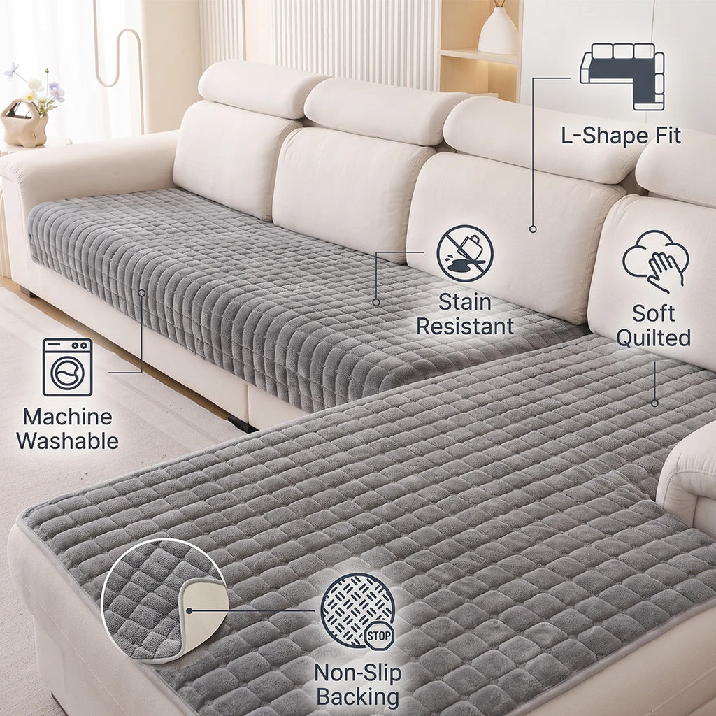 Paw Lounge Plush Pet Couch Cover, Thickened Ultra-Soft – image 4