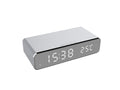 LED Mirror Alarm Clock with Wireless Charger & Thermometer – image 6