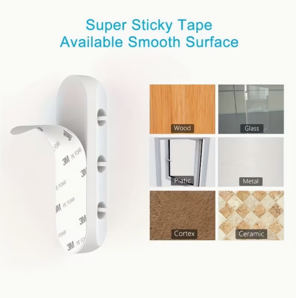 Cable Organiser Box – 5 Slot Desk Cable Tidy with Clips