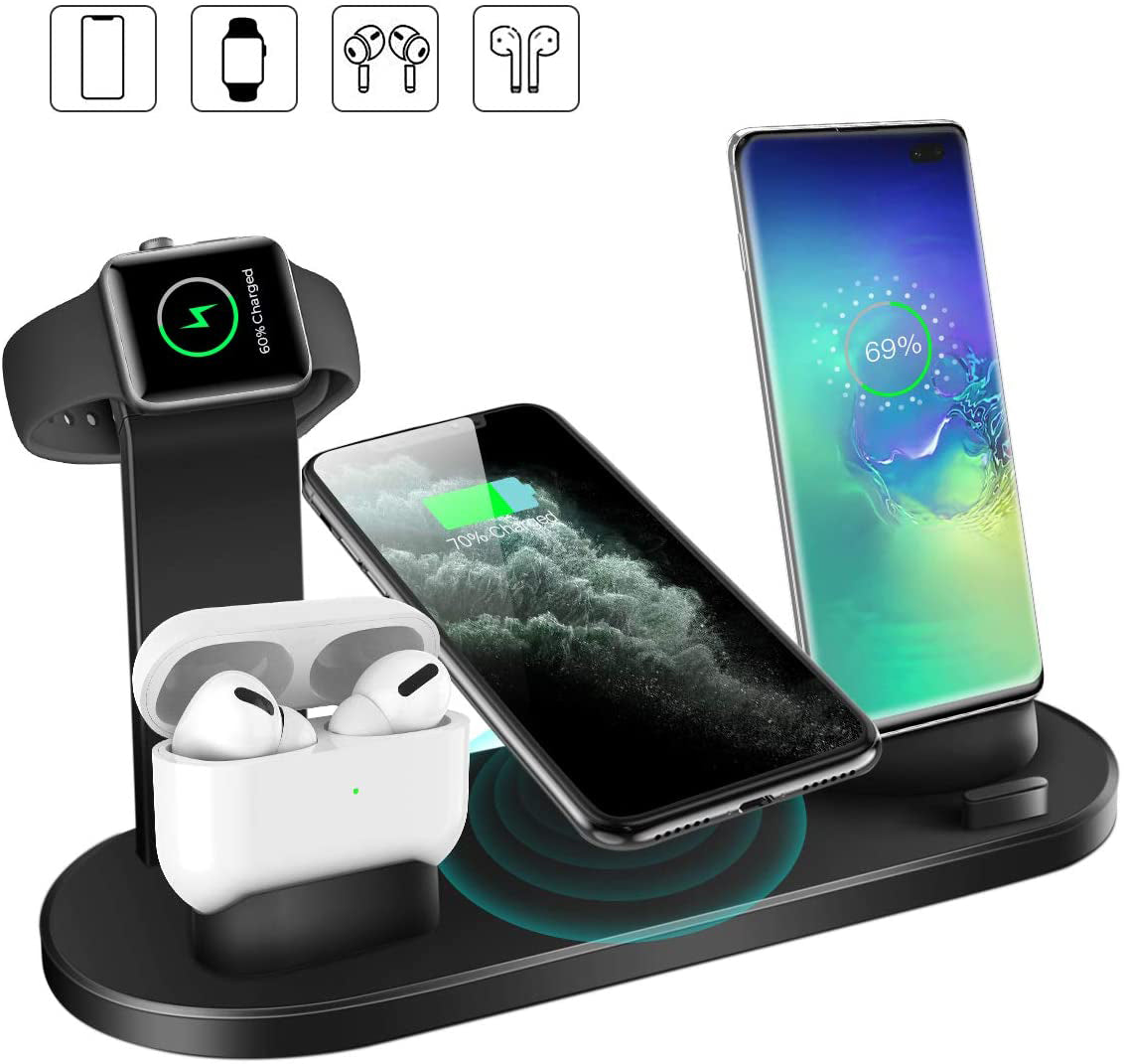 4-in-1 Charging Station for Phone, Watch & Earbuds
