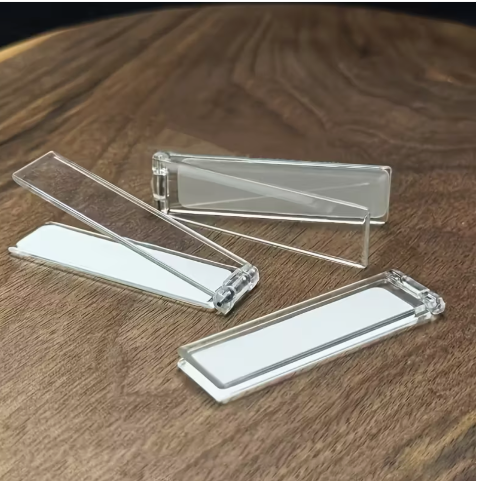 Slim Acrylic Phone Stand – Foldable Adhesive Desk Holder