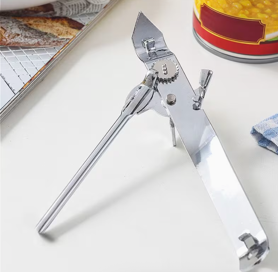 Stainless Steel Can Opener – Manual Tin & Bottle Opener