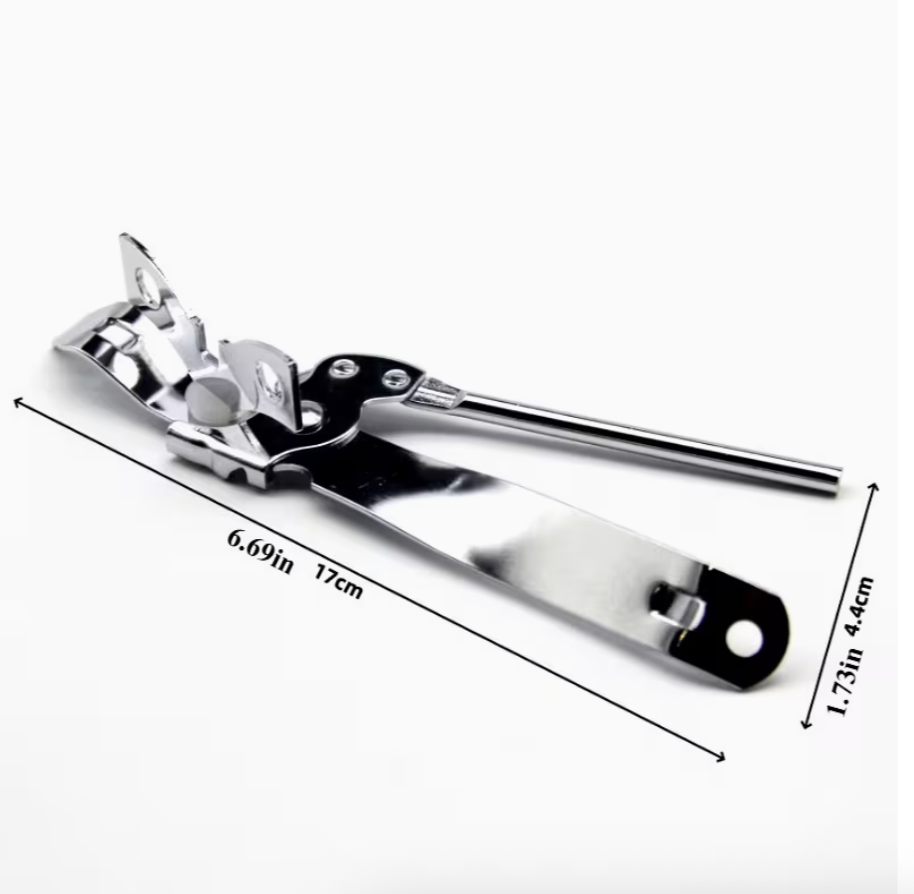 Stainless Steel Can Opener – Manual Tin & Bottle Opener