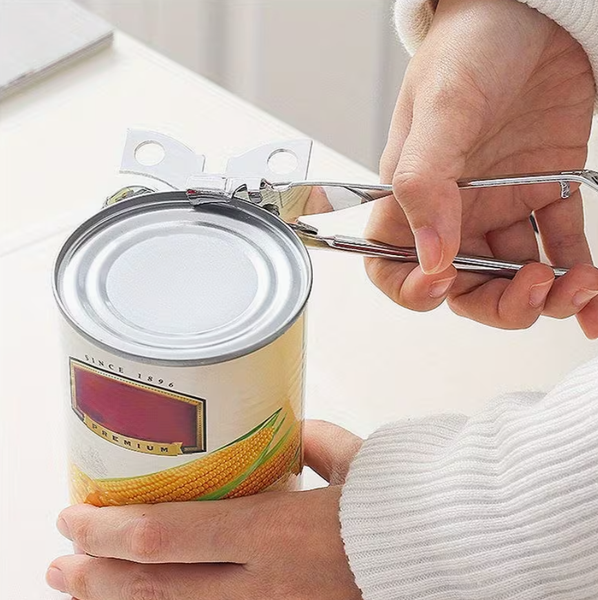 Stainless Steel Can Opener – Manual Tin & Bottle Opener