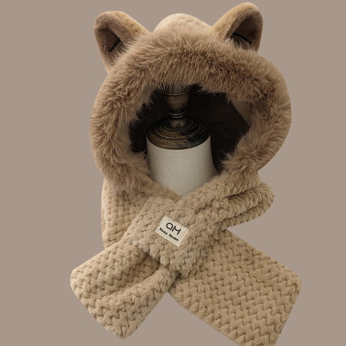 Autumn And Winter Cute Furry Fox Ear Hat – image 8