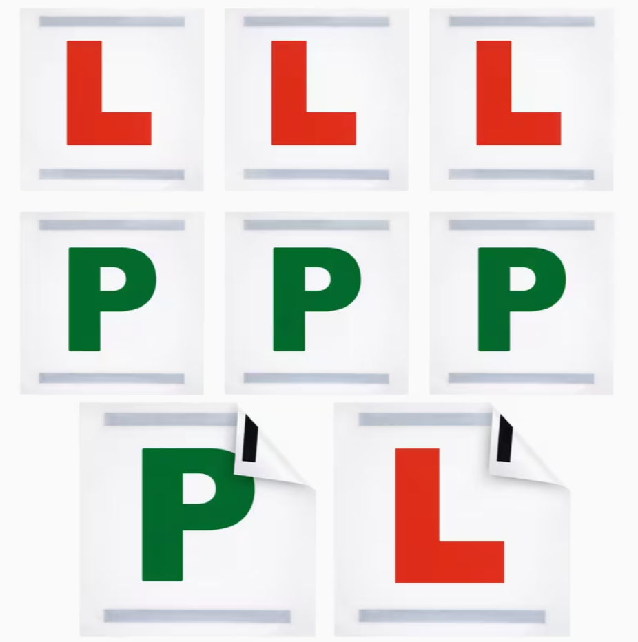 Magnetic L & P Plates – 2 Pack for Learner & New Drivers