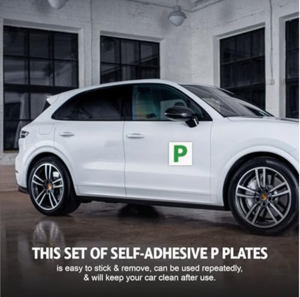 Magnetic L & P Plates – 2 Pack for Learner & New Drivers