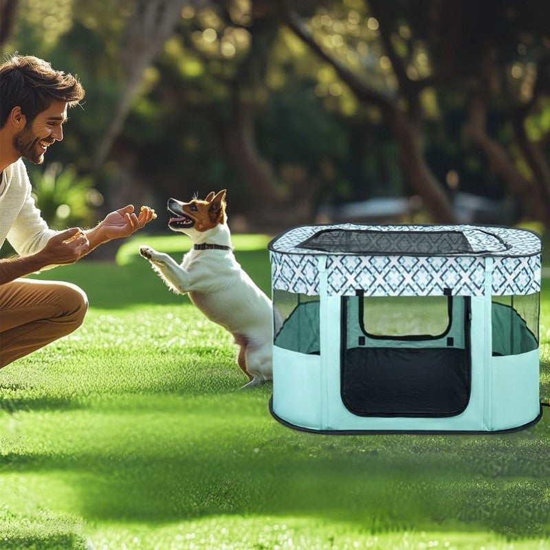 Foldable Pet Playpen Portable Soft Cage – image 6