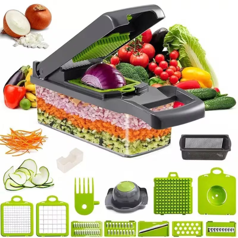 15-in-1 Vegetable Chopper – Slicer, Dicer & Peeler Set