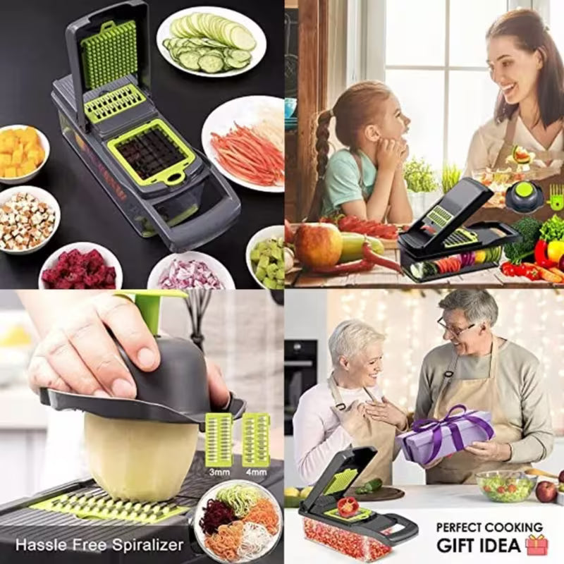 15-in-1 Vegetable Chopper – Slicer, Dicer & Peeler Set