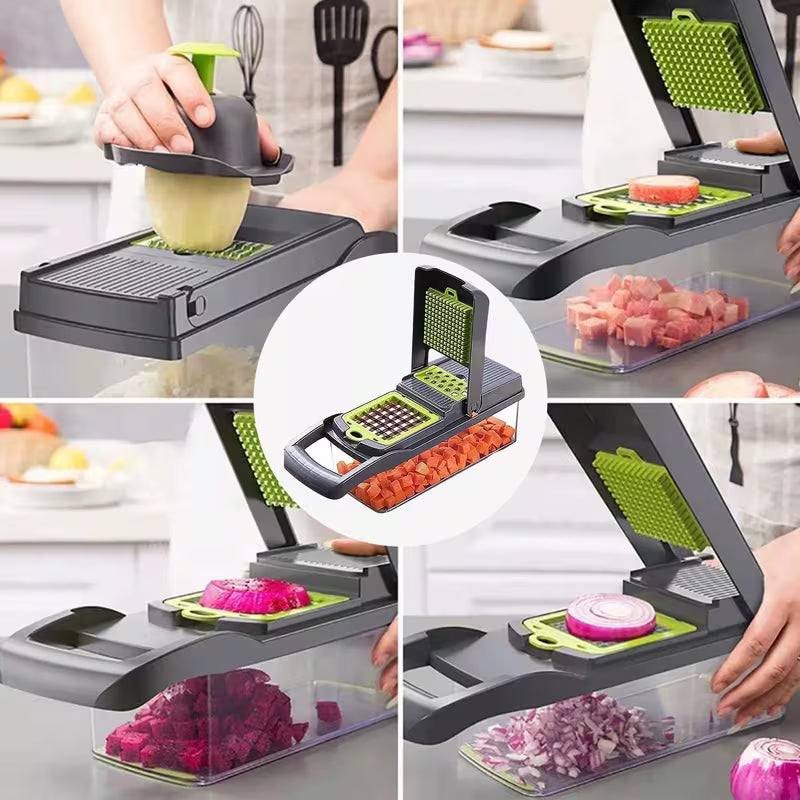 15-in-1 Vegetable Chopper – Slicer, Dicer & Peeler Set