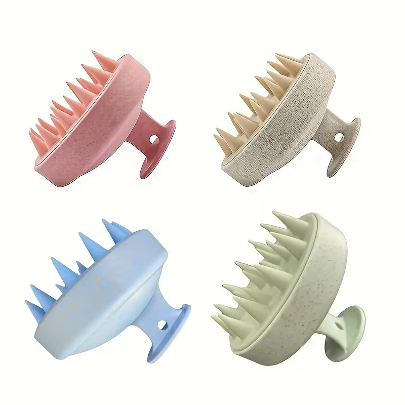 Silicone Scalp Brush – Soft Hair Washing Brush, Assorted Colours