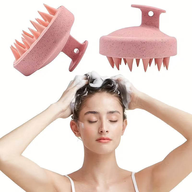 Silicone Scalp Brush – Soft Hair Washing Brush, Assorted Colours