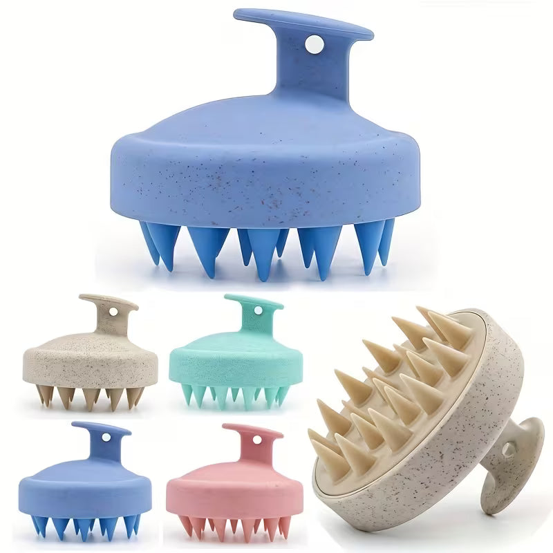 Silicone Scalp Brush – Soft Hair Washing Brush, Assorted Colours
