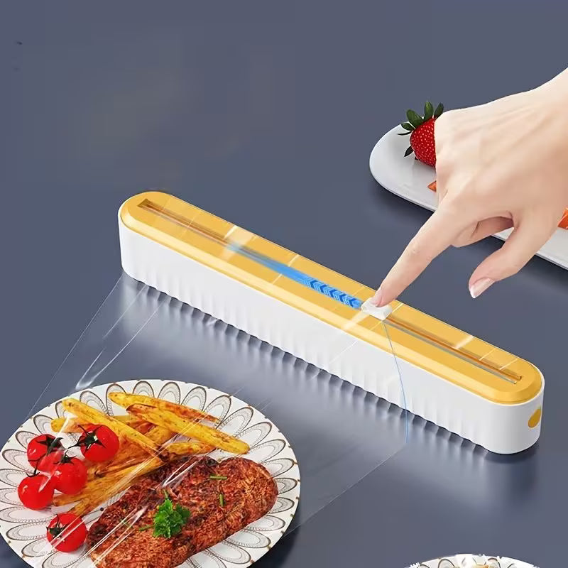 Cling Film Dispenser with Cutter – Refillable Wrap & Foil Box