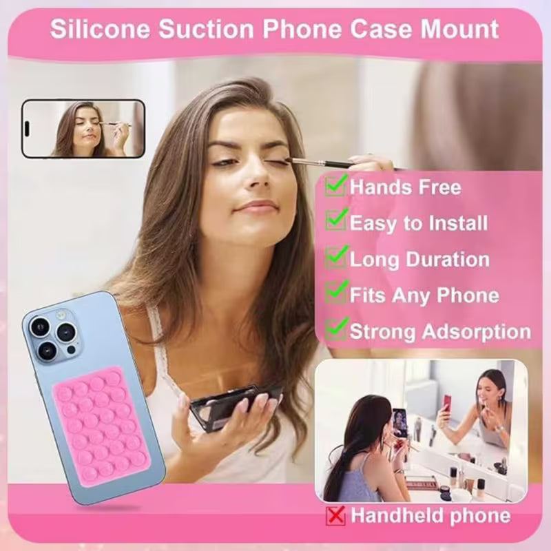 Silicone Suction Phone Holder – Non-Slip Portable Phone Stand