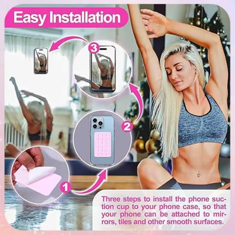 Silicone Suction Phone Holder – Non-Slip Portable Phone Stand