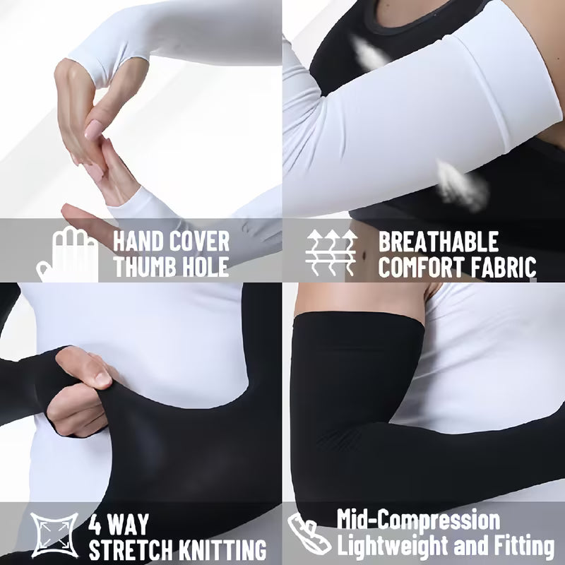 Cooling Arm Sleeves – High-Elastic Breathable Sports Sleeves for Outdoor Activities