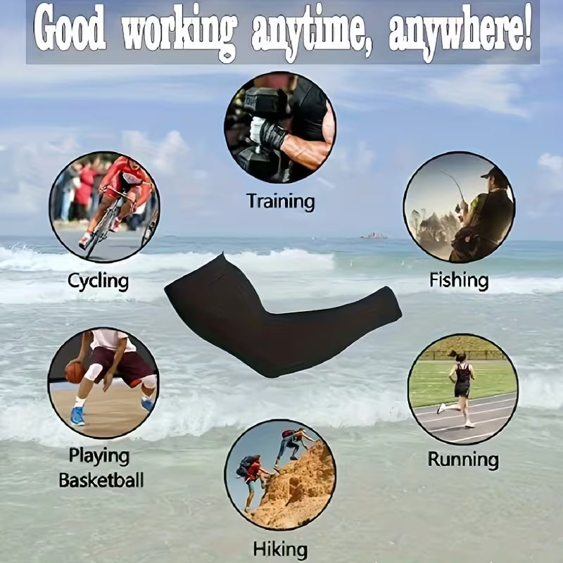 Cooling Arm Sleeves – High-Elastic Breathable Sports Sleeves for Outdoor Activities