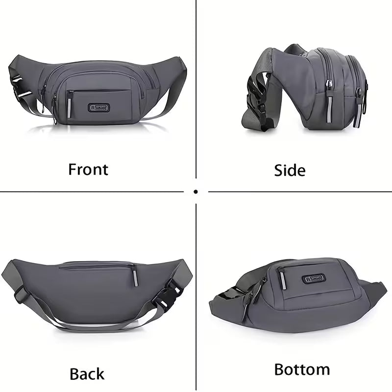 Waist Bag – Adjustable Nylon Crossbody & Travel Bum Bag