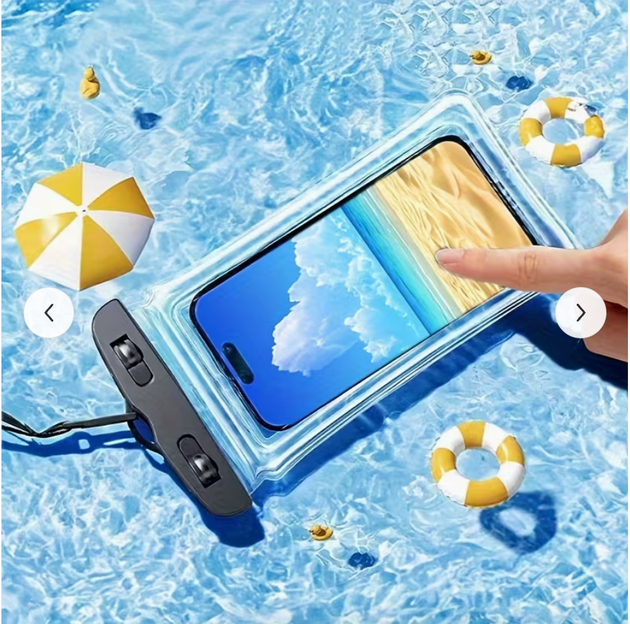 Inflatable Phone Pouch – Waterproof & Multi-Purpose Floating Bag with Lanyard